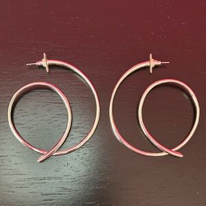 Kendra Scott Twisted Silver Hoop Earrings